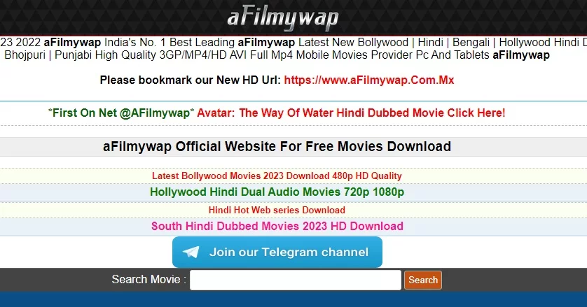 AFilmywap 2023 New Bollywood, Tollywood, and Hollywood HD Movies Download