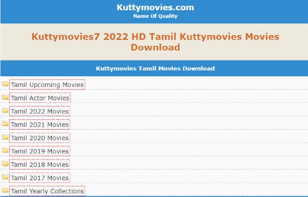 KuttyMovies7 Movies Download Tamil 2023
